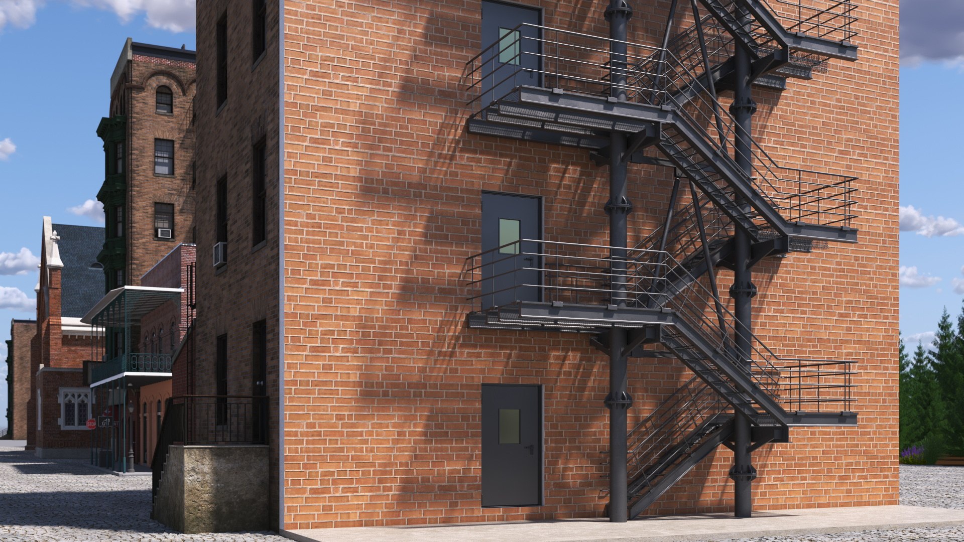 Fire Escape Black with Brick Wall of House model https://p.turbosquid.com/ts-thumb/JK/Y6nRzd/Qz/fireescapeblackwithbrickwallofhousec4dmodel001/jpg/1724835385/1920x1080/fit_q87/558d1d5690ea1cb42e381970d7a15a123dc4b271/fireescapeblackwithbrickwallofhousec4dmodel001.jpg