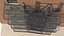 Fire Escape Black with Brick Wall of House