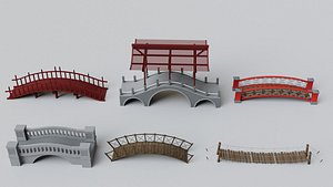 3D Bridge Collection - Game Ready model