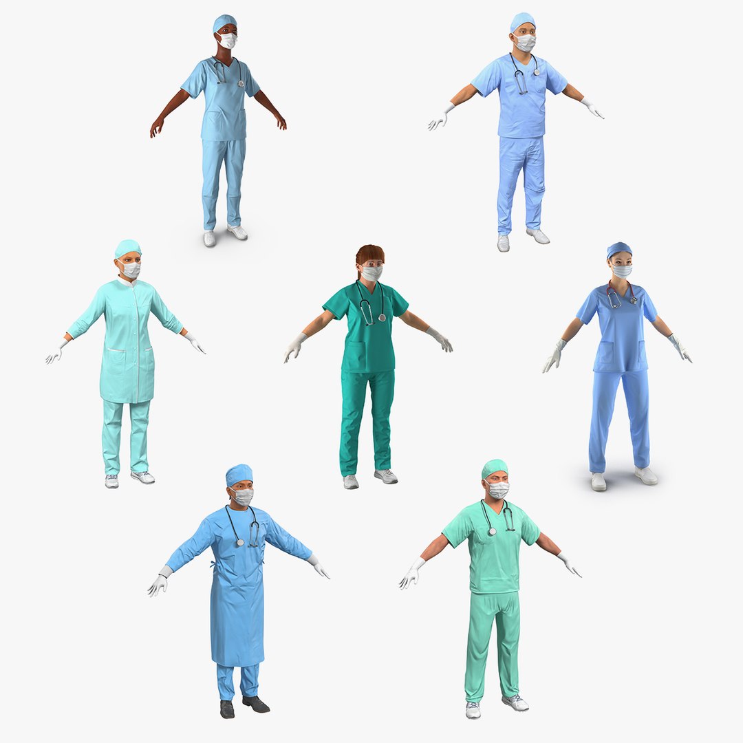 Doctors 3D Models Collection 2 3D model preview