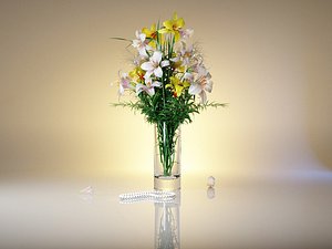 3ds lily vase colors