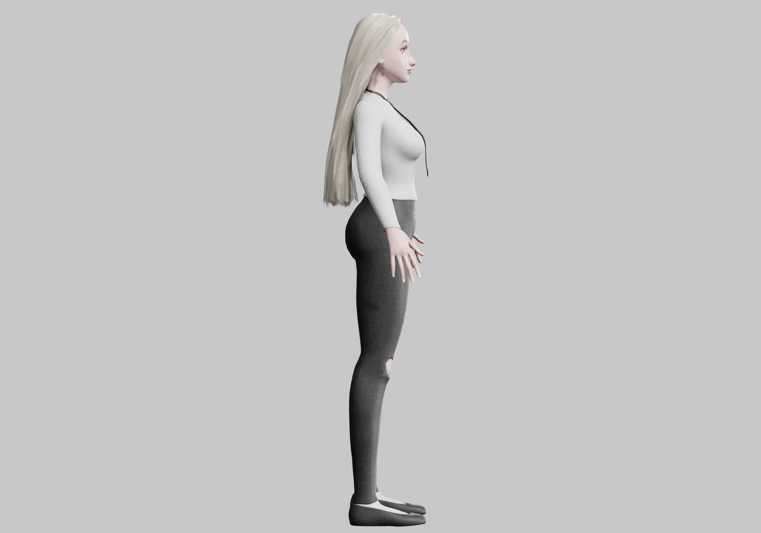 Pretty Basic Woman V31192 3D Model - TurboSquid 2280603