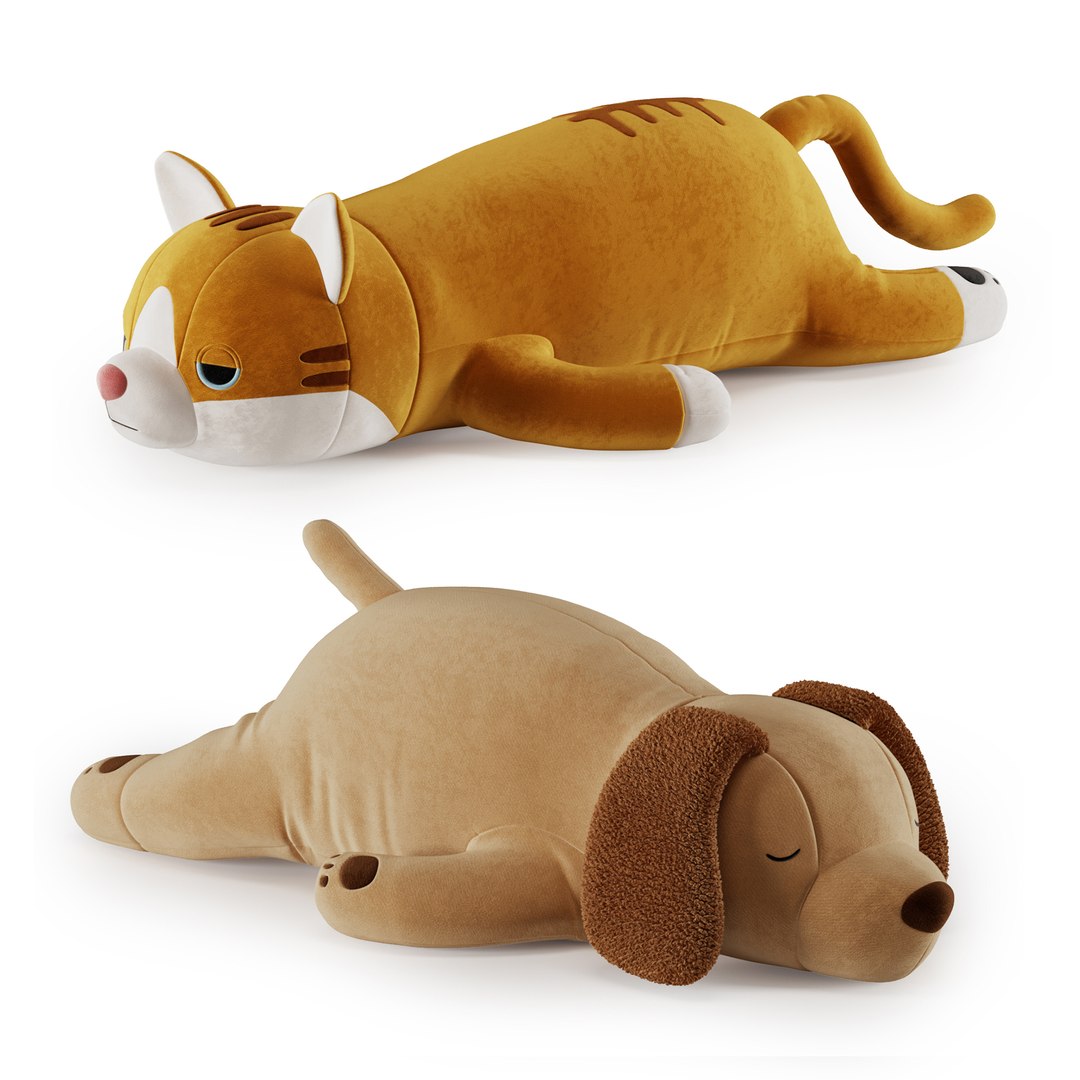 3D Pillows Hugging Toys Set - TurboSquid 2274320