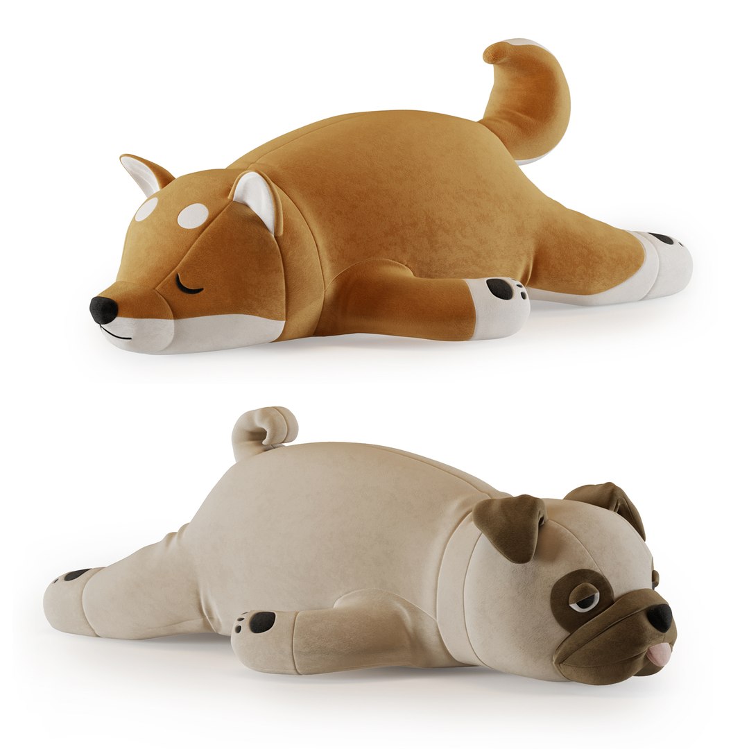 3D Pillows Hugging Toys Set - TurboSquid 2274320