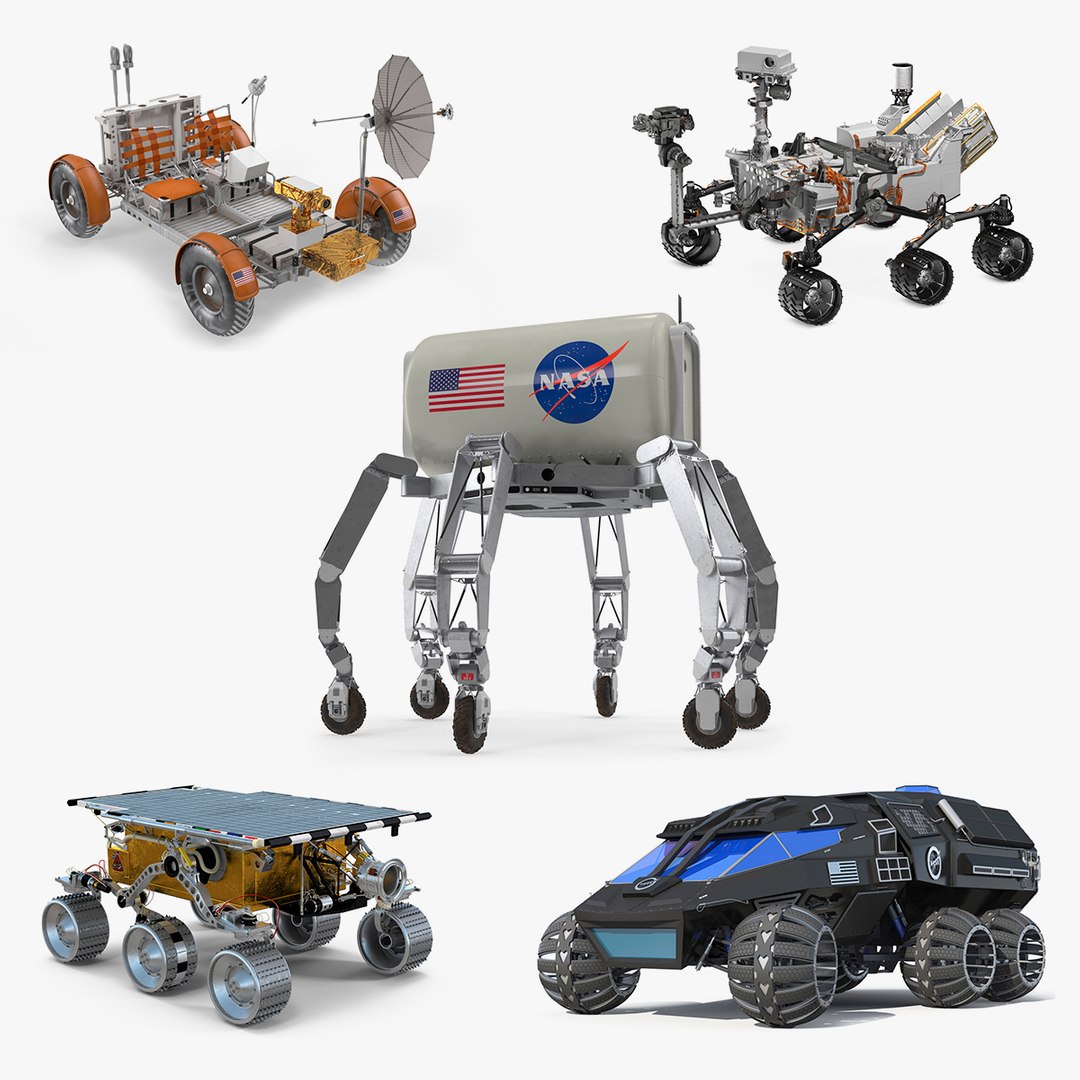 Rigged Space Vehicles Collection 3 3D model preview