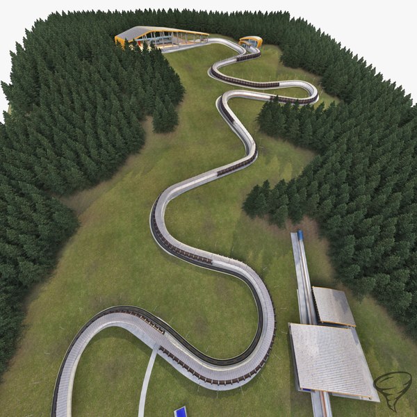 winter sports arena venues 3d model