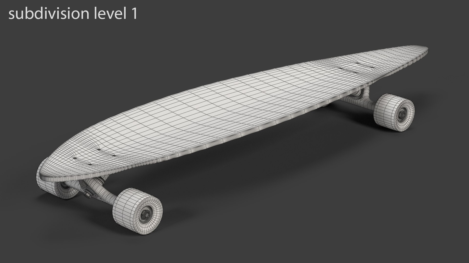 Pintail Longboard 3D Model - TurboSquid 1839797