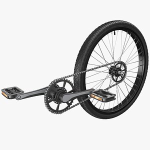 Bicycle Wheel With Pedals
