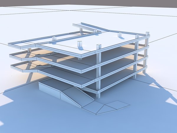 3D multi - storey car park - TurboSquid 1285521