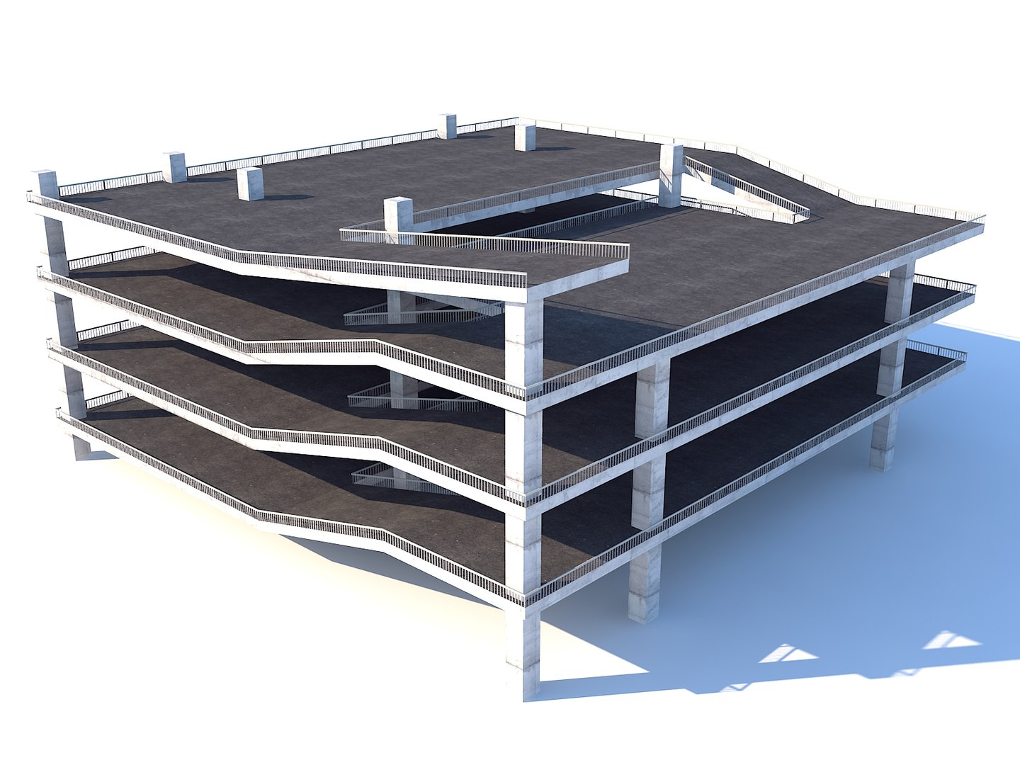 3D Multi Storey Car Park TurboSquid 1285521