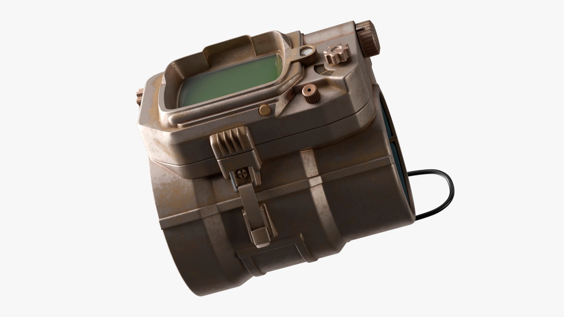 Steampunk Wristband 3D model preview