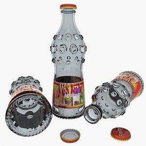 glass bottles 3d max