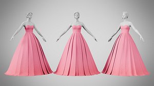 Dress 48 Brink Pink 3D