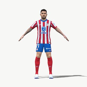 3D model 3D Rigged Javi Galan Atletico Madrid 2025