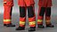 3D firefighter fully equipped fighter model