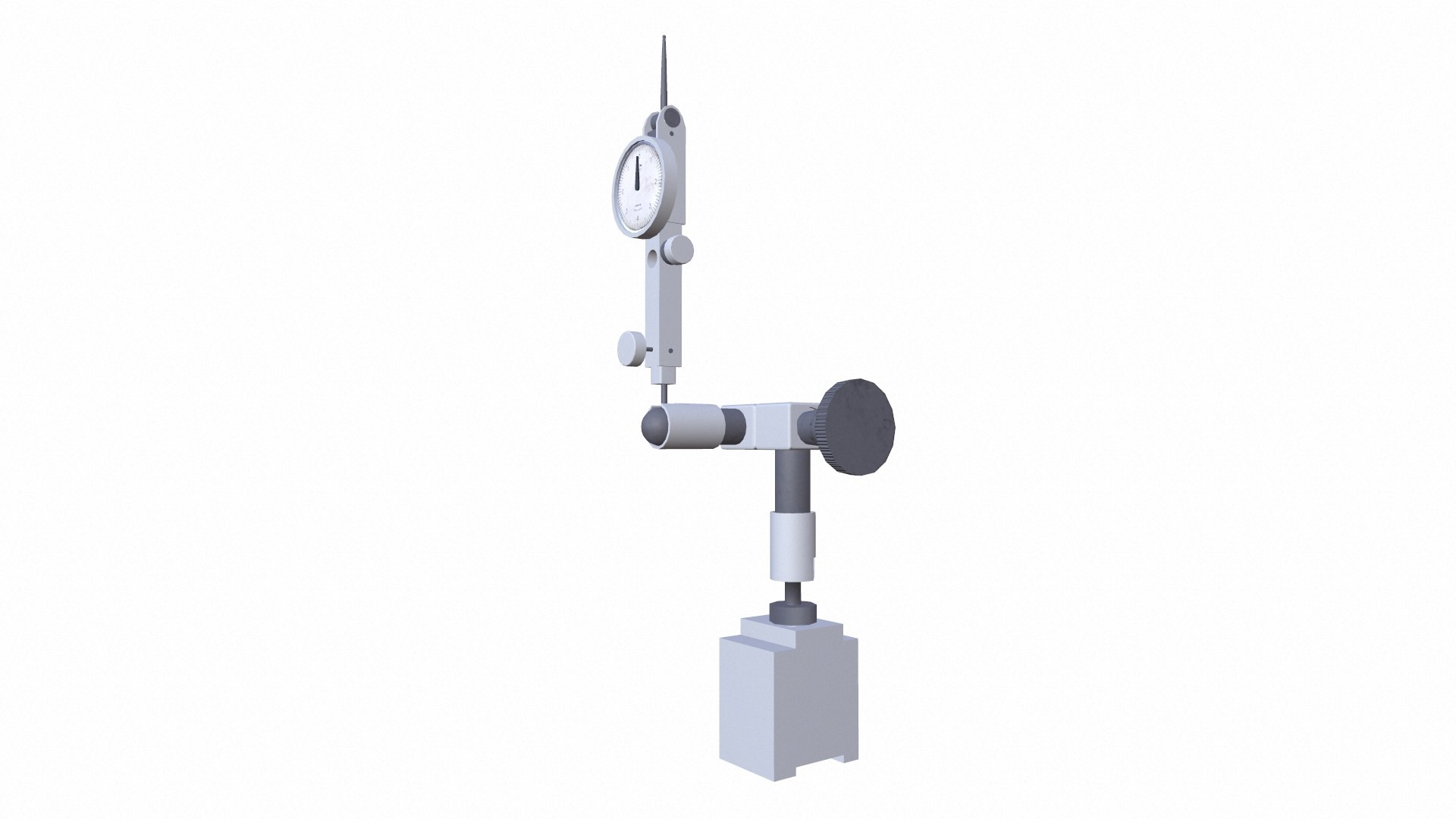 Dial Indicator With Magnetic Base 3D Model - TurboSquid 2338452