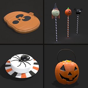 Halloween Prop Mix Two 3D model