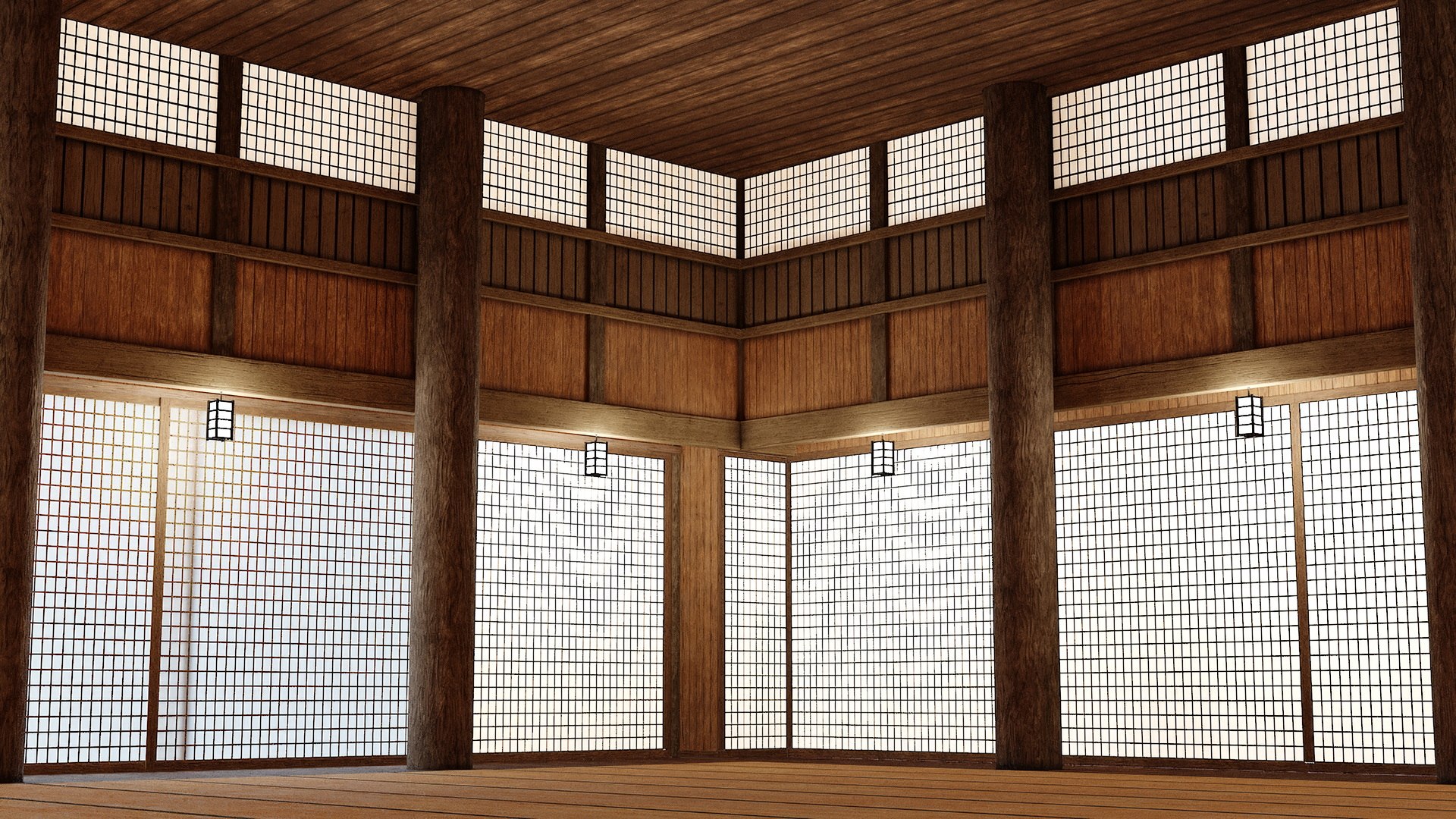 Dojo Interior 3D - TurboSquid 2273071