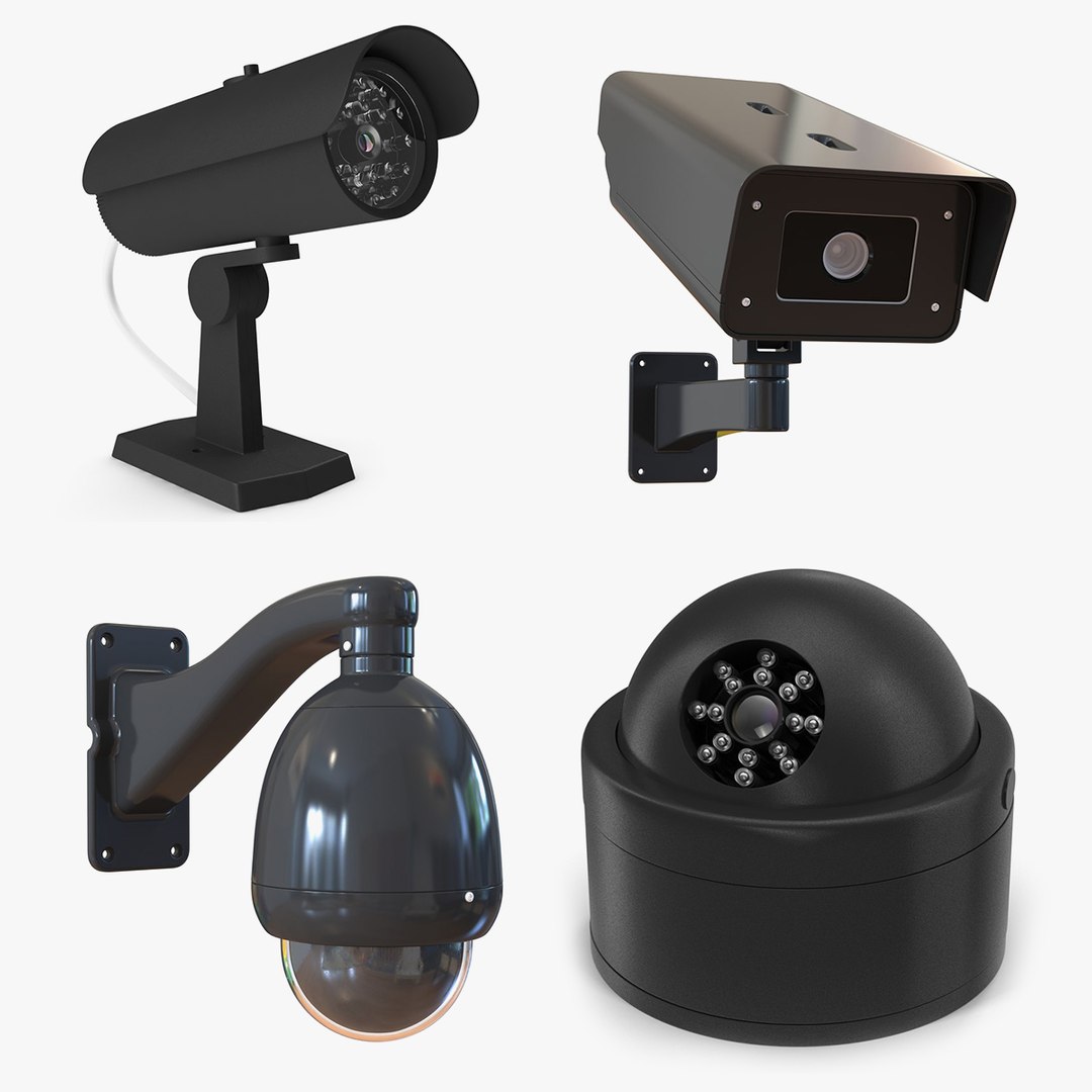 3D Cctv Cameras TurboSquid 1425556