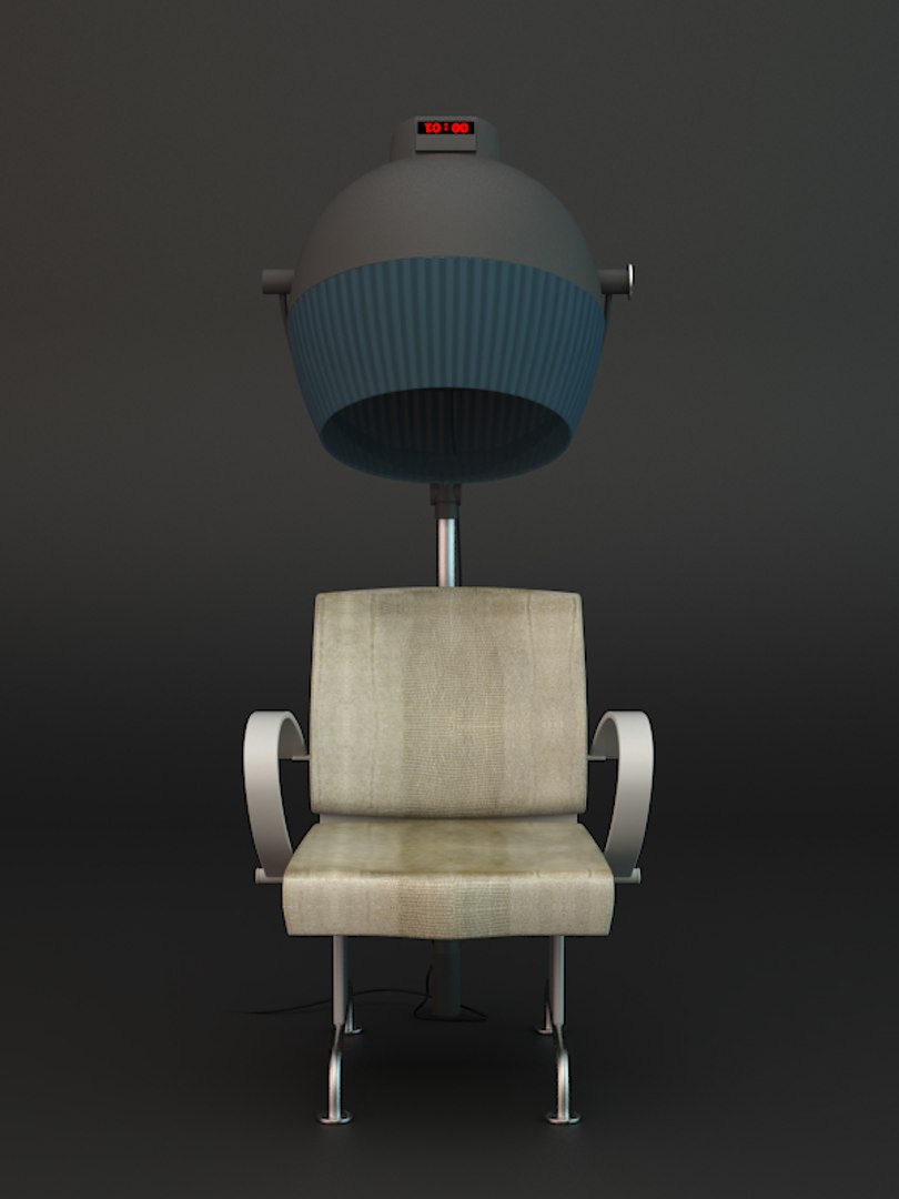 3d hair dry chair