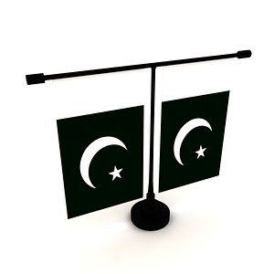 Flag Of Pakistan model