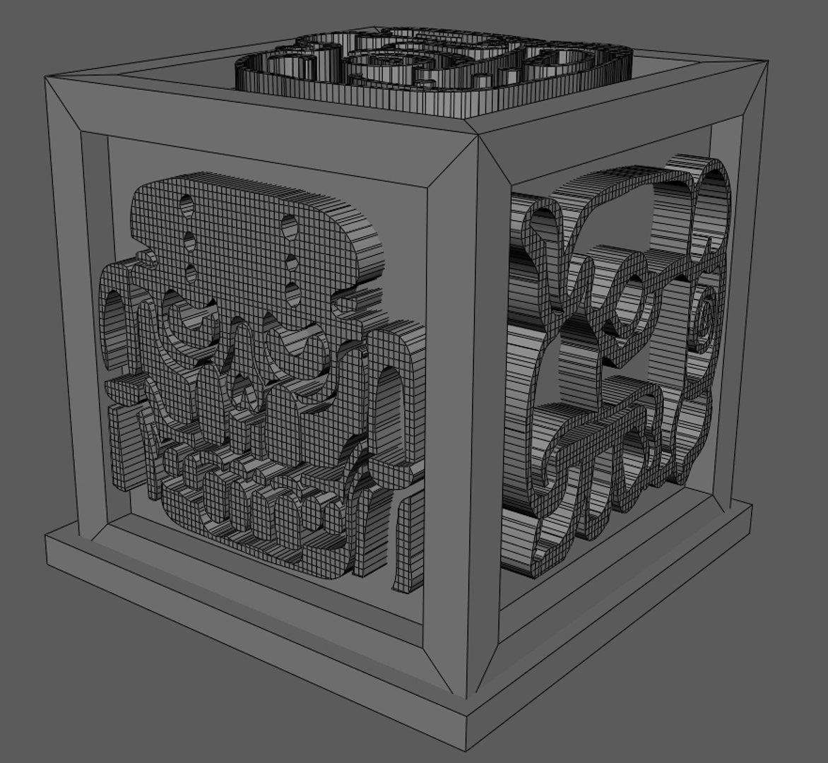 Cube Aztec Artifact Obj Free