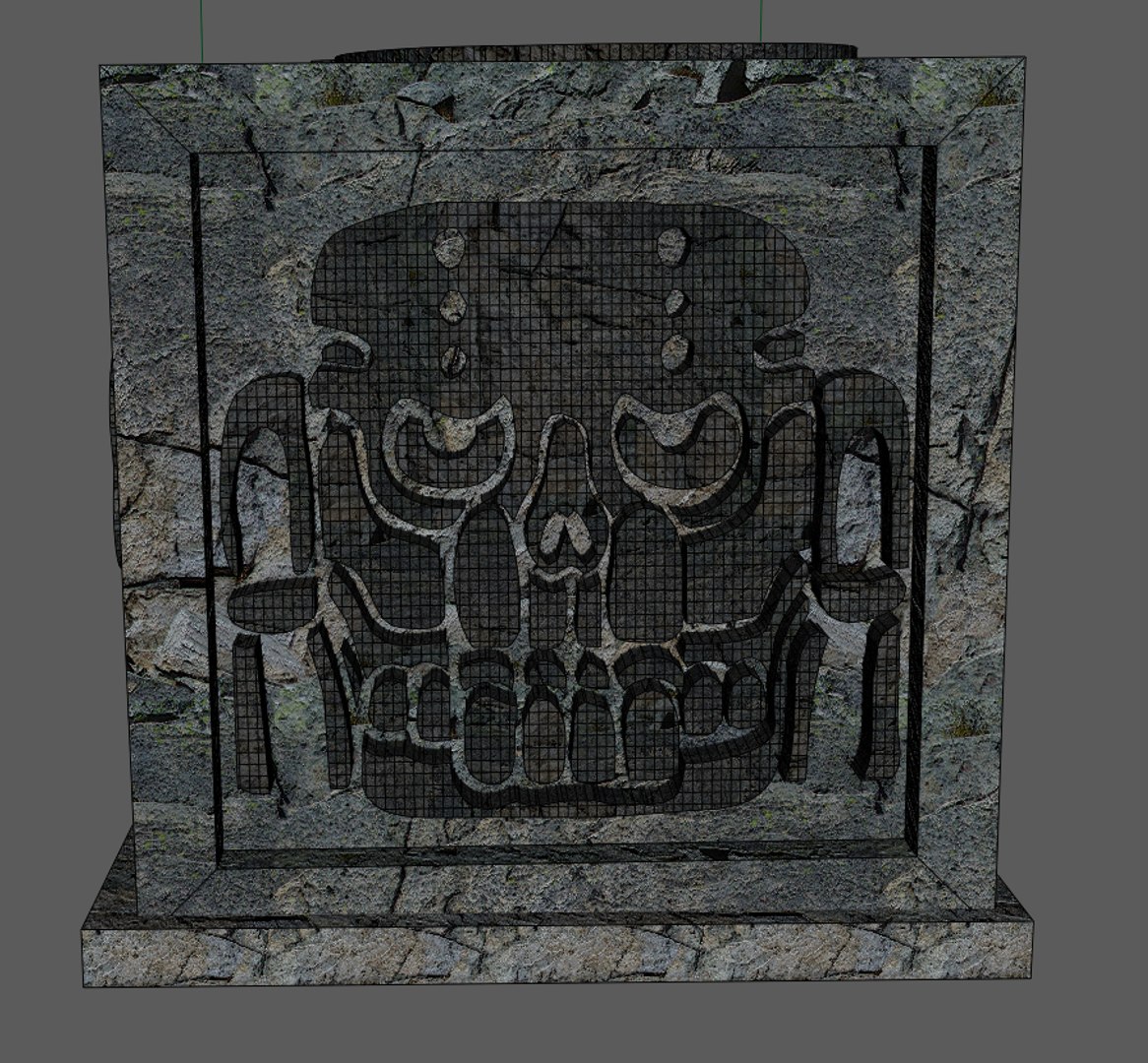 Cube Aztec Artifact Obj Free