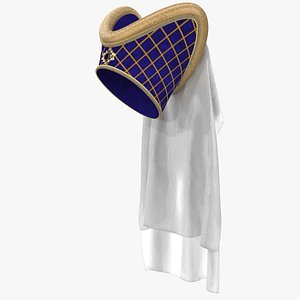 3D model Medieval Escoffion Hat