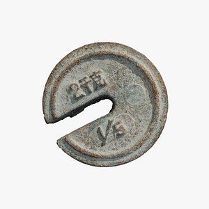 3D Anydrafts Rusty metal weight 03