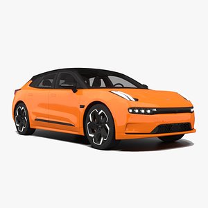 3D Zeekr 001 electric car