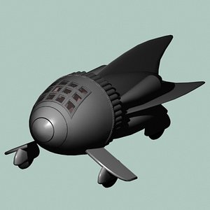 Flash Gordon Retro Sci Fi 1930"s Space Ship Sparky