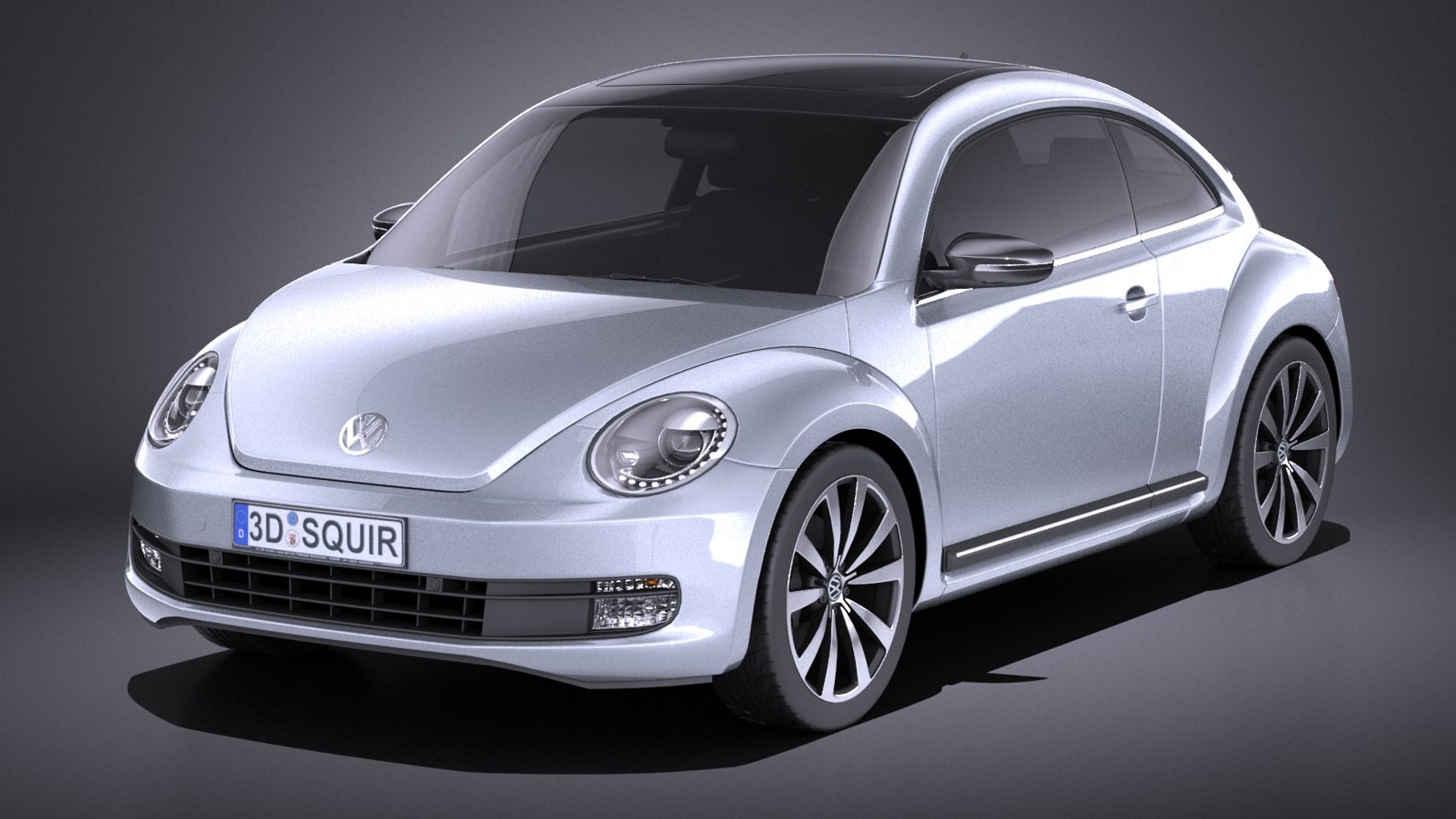 Volkswagen beetle 2012 model - TurboSquid 1285215