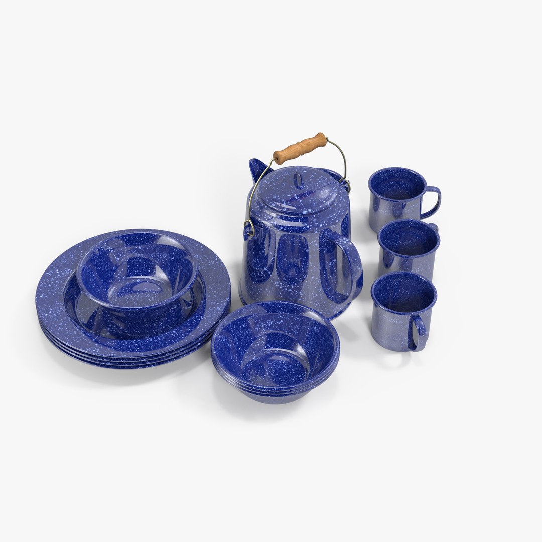 Camping Cookware 3D model preview