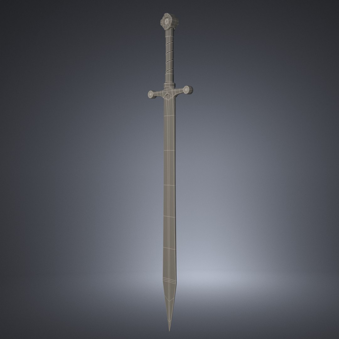 3d Model Sword Old