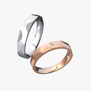 Wedding ring 53 3D model