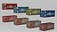 CARGO CANTINERS GAME READY 3D model