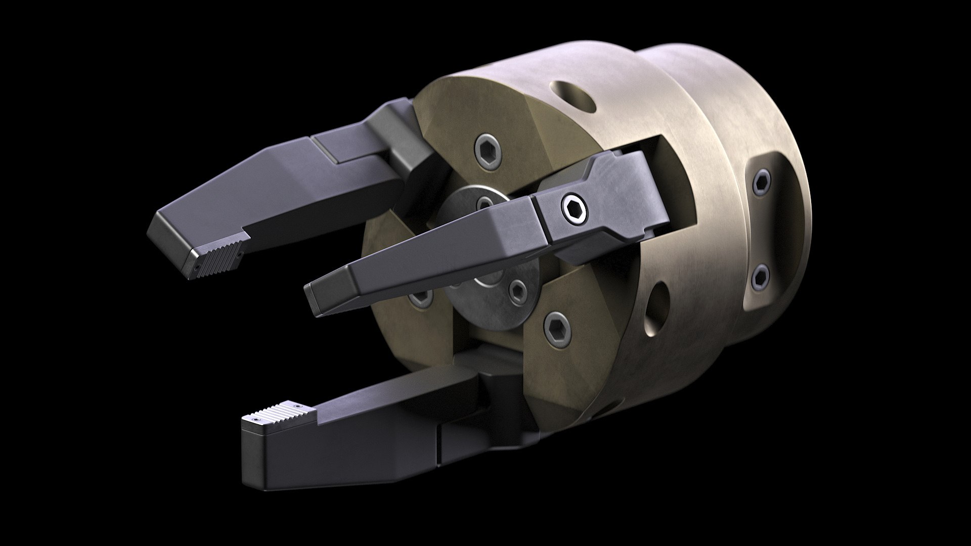 3-finger robotic gripper 3D model https://p.turbosquid.com/ts-thumb/JL/j8fiwX/2Z/05/jpg/1776075810/1920x1080/fit_q87/827346a265a86053675090e1beb3557b84b1ad74/05.jpg
