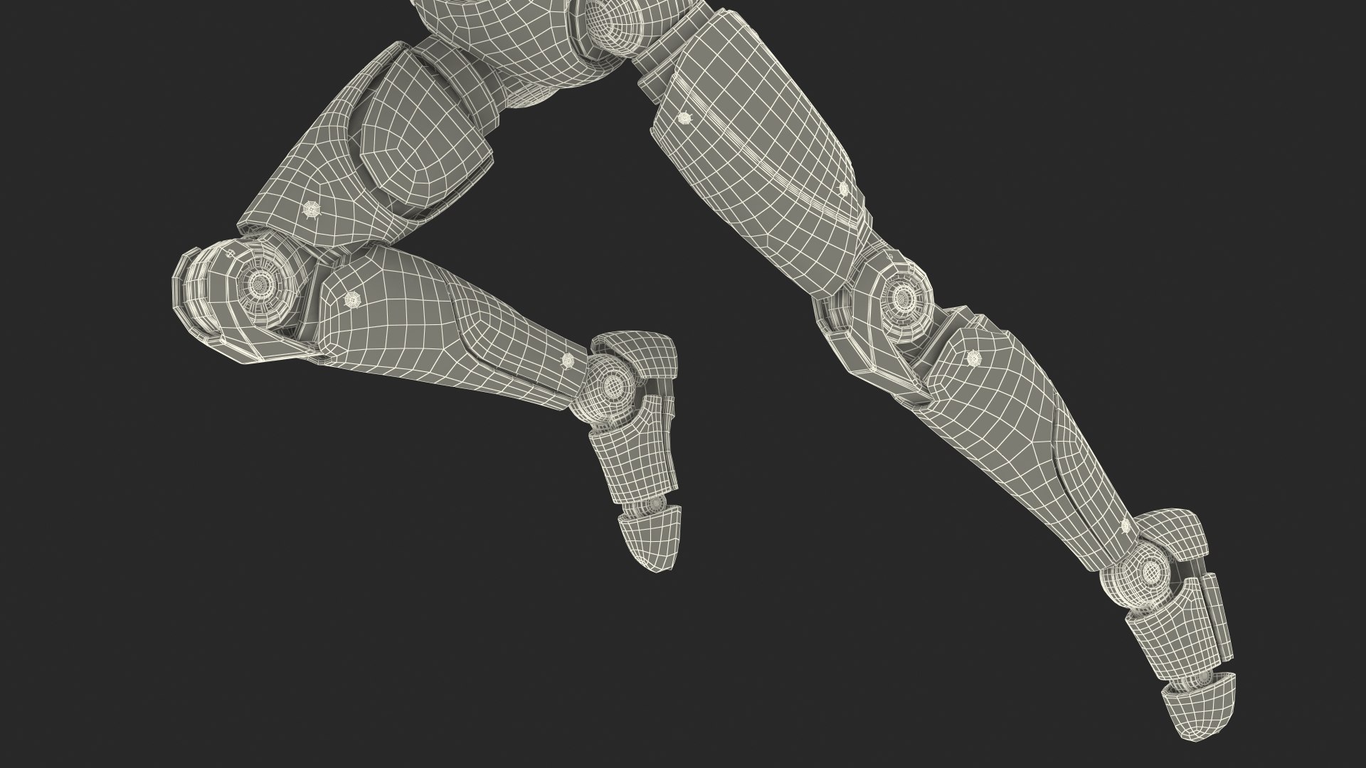Advanced Male Humanoid Robot Running Pose 3D Model - TurboSquid 2094891