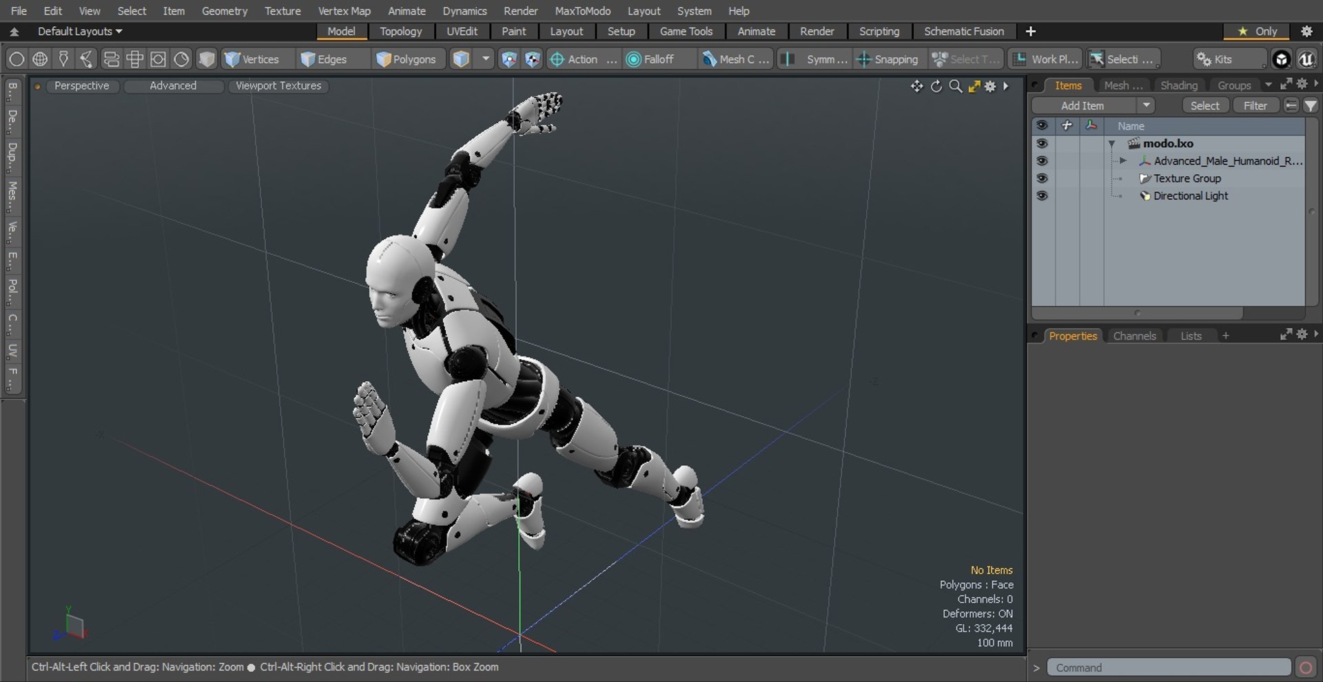 Advanced Male Humanoid Robot Running Pose 3D Model - TurboSquid 2094891
