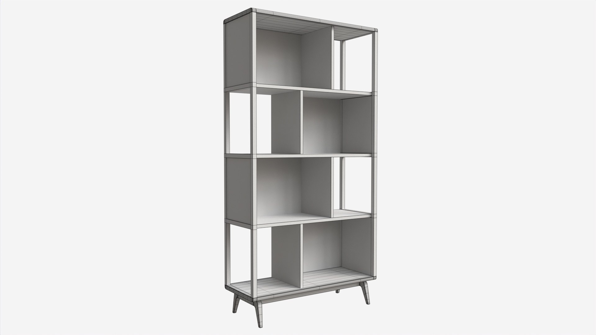 Shelving Unit Ercol Lugo 3D model TurboSquid 2010525
