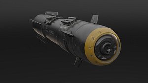 rocket nuclear missile 3D model