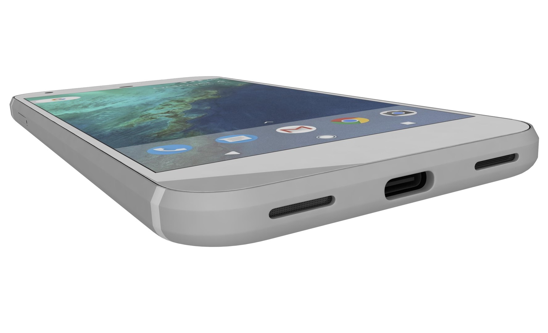 3d Google Pixel Xl Silver Model