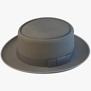 Pork Pie Hat 02 3D model