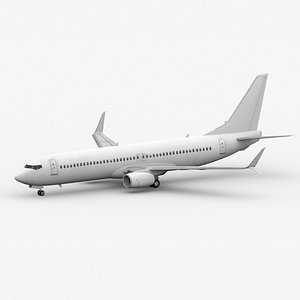 Low-Poly Boeing 737-800