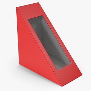 3D Red Sandwich Box model