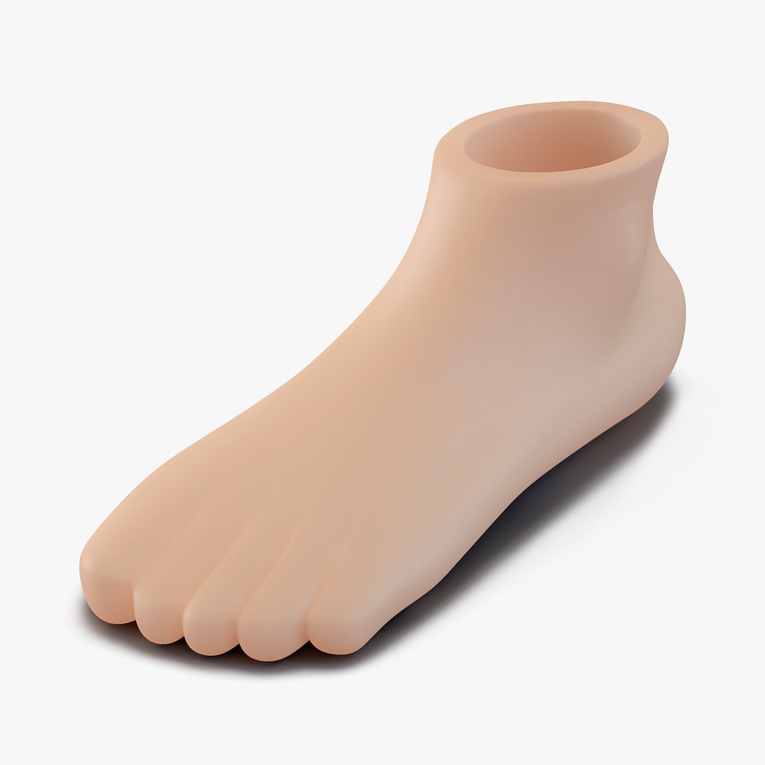 Plastic Foot 3D model preview