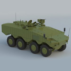 Eitan 8x8 APC Armoured Fighting Vehicle model