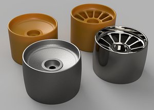 SET WHEELS FOR DRIFT HEXAGON 17MM print 3D