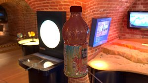 bottle juice modeled 3D model