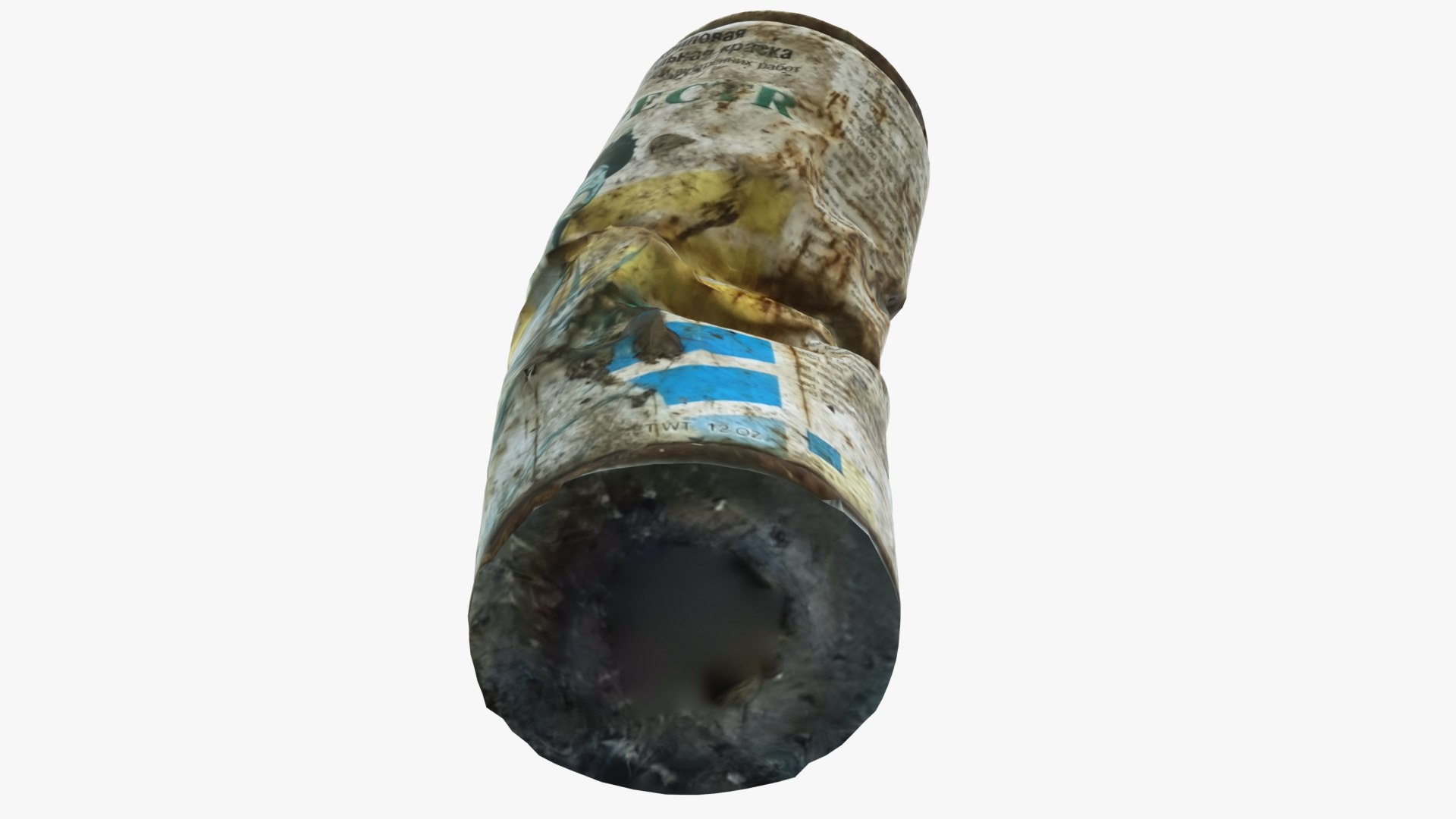3D Old Rust Aerosol Can 4 Scan 3D Model - TurboSquid 1741529
